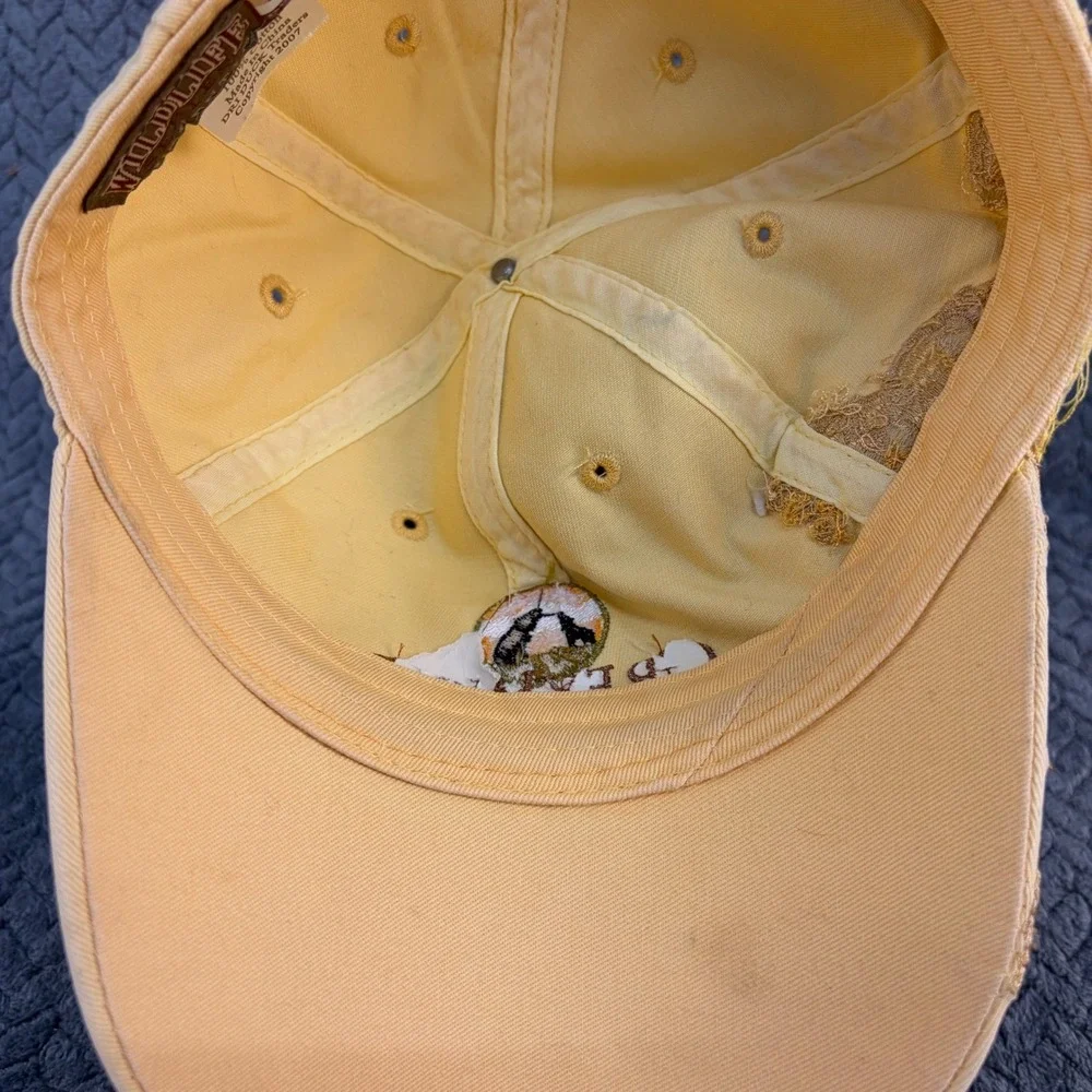 Dri Duck Grey Wolf Ranch Yellow Embroidered Horse Scene Baseball Cap Hat